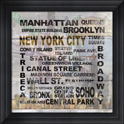 Framed New York City Print