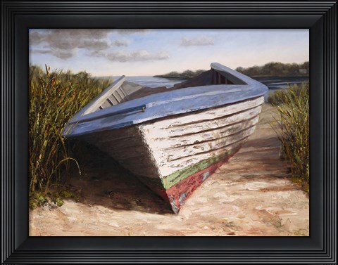 Framed Montauk Skiff Print