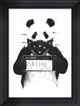 Framed Bad Panda Print