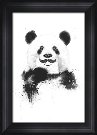 Framed Funny Panda Print