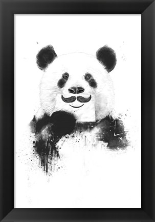 Framed Funny Panda Print