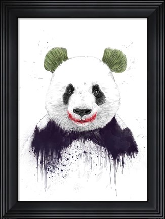 Framed Joker Face Print