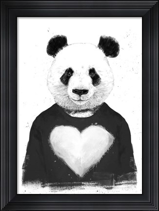 Framed Lovely Panda Print