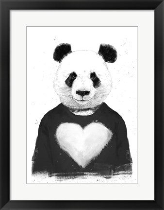 Framed Lovely Panda Print