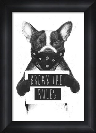 Framed Rebel Dog Print