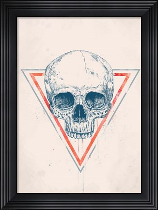 Framed Skull in Triangle No. 2 Print