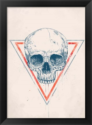 Framed Skull in Triangle No. 2 Print