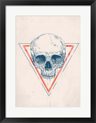 Framed Skull in Triangle No. 2 Print