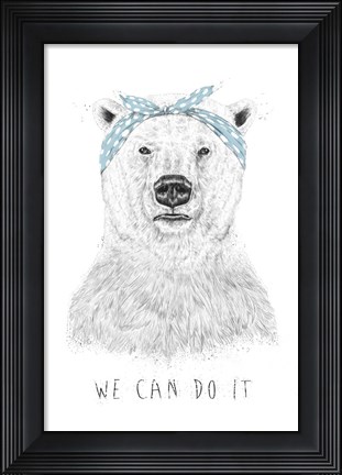 Framed We Can Do It Print