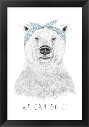 Framed We Can Do It Print