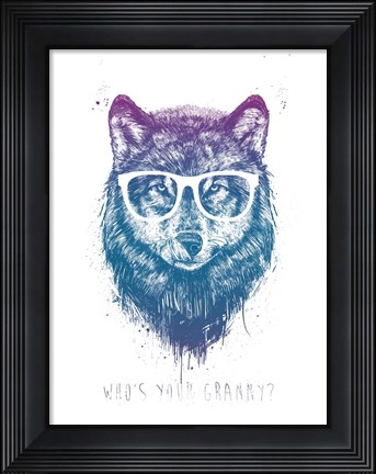 Framed Who&#39;s Your Granny Print