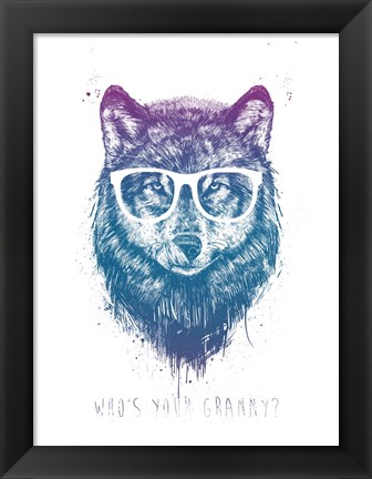 Framed Who&#39;s Your Granny Print