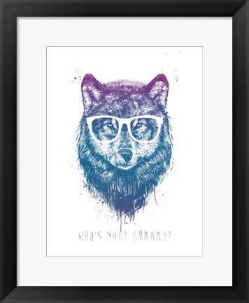 Framed Who&#39;s Your Granny Print