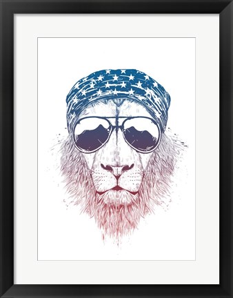 Framed Wild Lion Print