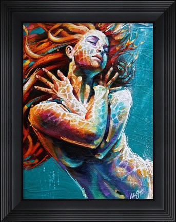 Framed Floating in Color Print