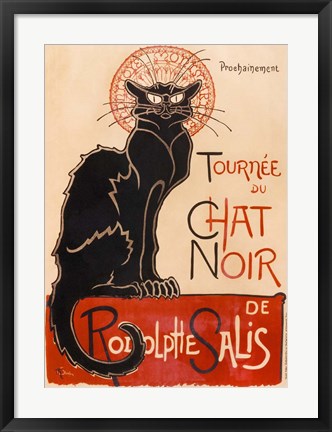 Framed Chat Noir Print