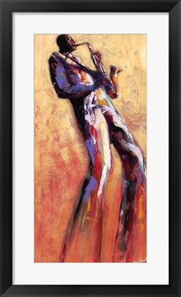 Framed Sax Solo Print