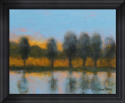 Framed Line of Reflections Print