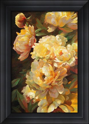 Framed Peonies for Springtime Print