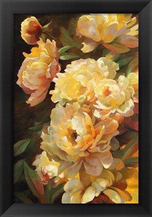 Framed Peonies for Springtime Print