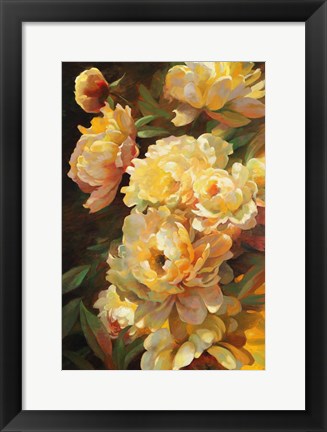 Framed Peonies for Springtime Print