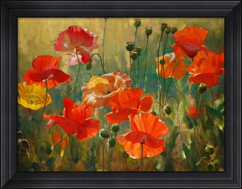 Framed Poppy Fields Print
