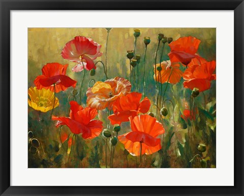 Framed Poppy Fields Print