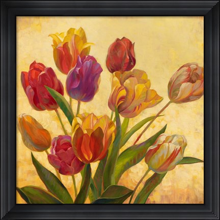 Framed Tulip Bouquet Print