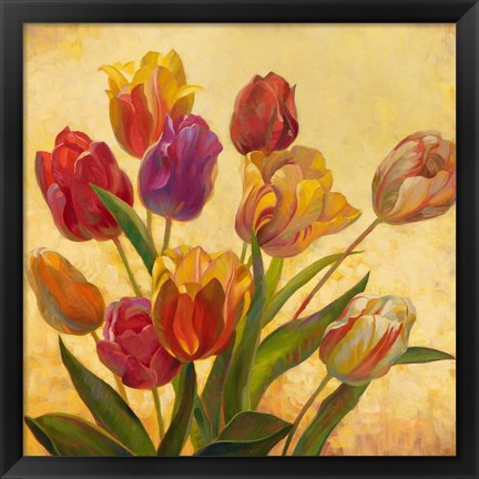 Framed Tulip Bouquet Print