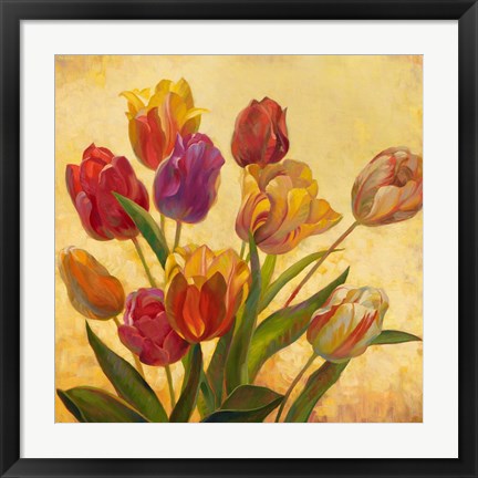 Framed Tulip Bouquet Print