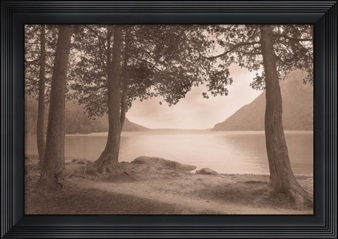 Framed By the Lake Print