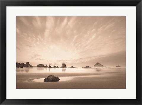 Framed Morning on the Beach Print