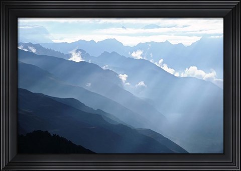 Framed Himalayan Mountains Print