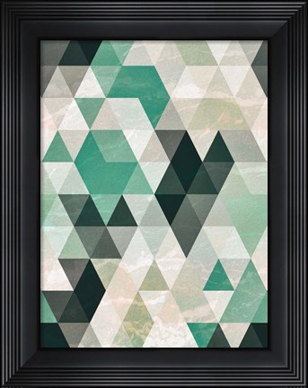 Framed Triangle Pattern Print
