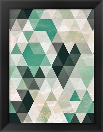 Framed Triangle Pattern Print