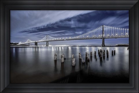 Framed Bay Lights Print