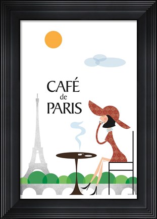 Framed Cafe de Paris Print