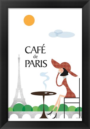 Framed Cafe de Paris Print