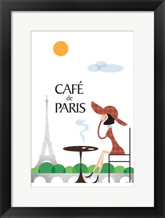 Framed Cafe de Paris Print