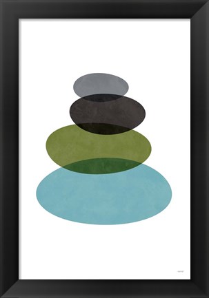 Framed Modern Stones Print