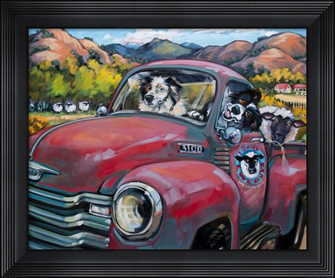 Framed 1-800 Ewe Guys Print