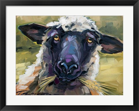 Framed Bless Ewe Print