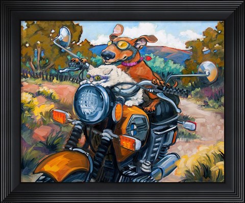 Framed Have Dog Will Travel Print