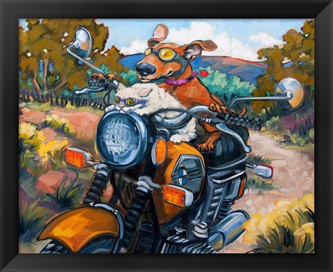 Framed Have Dog Will Travel Print