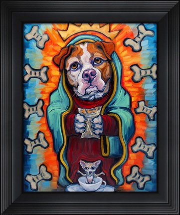 Framed Our Lady of Perpetual Dog Biscuits Print