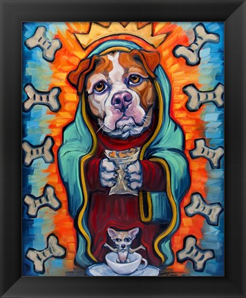 Framed Our Lady of Perpetual Dog Biscuits Print