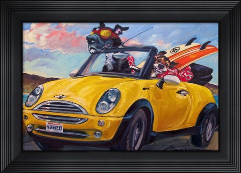Framed Sunup Surfdogs Print
