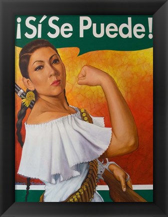 Framed Rosita (Si Se Puede!) Print