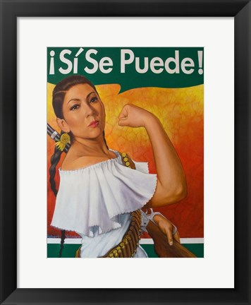 Framed Rosita (Si Se Puede!) Print