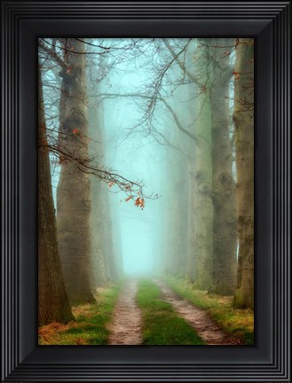 Framed Blue Mist Print